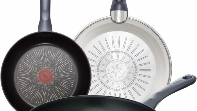 Tefal Daily Cook – Juego de Sartenes de 24/26/30 cm, Apto inducción, antiadherente, revestimiento