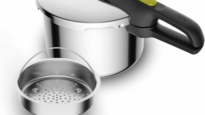 Tefal Secure 5 Neo – Olla a presión de 6L + Cestillo, Ahorro energético hasta 50%, cocción a