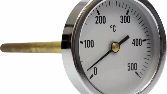 Termómetro para horno de leña, escala de 0 a 500ºC con vaina de 20,30 o 50 cm (30)