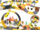Tren Eléctrico Niños Circuito 2m Vía 3 Vagones Puente