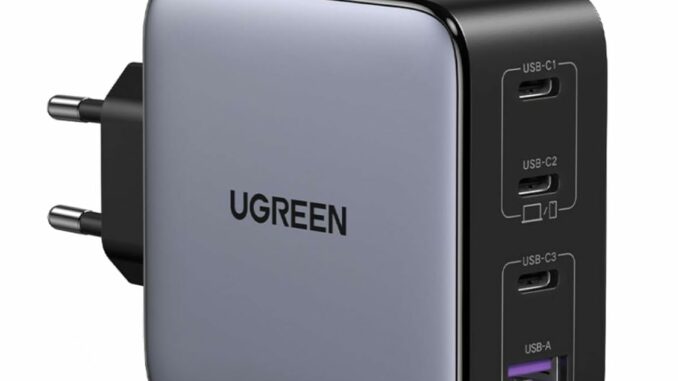 UGREEN Nexode 100W Cargador USB C Carga Rápida Multidispositivo con 4 Puertos Compatible con iPhone