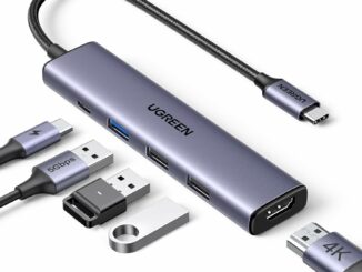 UGREEN Revodok 105 Hub USB C HDMI 4K Adaptador Tipo C 5 en 1 con 100W PD Carga Compatible con