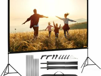 VISULAPEX 100" Pantalla Proyector Portátilcon Tripode, 16:9 4K Full HD Pantalla de Proyección