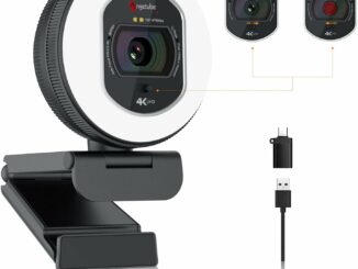 Webcam 4K con Micrófono Dual
