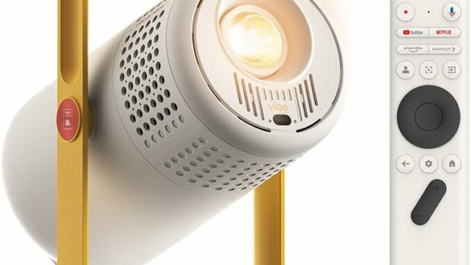XGIMI Vibe One Batería integrada Proyector 1080p Inteligente Mini portátil, Google TV con Netflix,