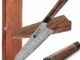 XINZUO 21.5cm Cuchillo de Chef Acero de Damasco, Cuchillo de Cocina Kiritsuke Forjado a Mano