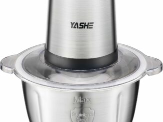 YASHE Picadora Eléctrica 500W, Procesador de Alimentos Eléctrico con Bol de Acero Inoxidable de