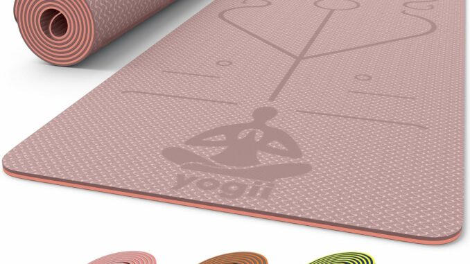 Yogii Esterilla de Yoga 6 mm Antideslizante – Esterilla Fitness de TPE para Yoga, Pilates y