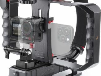Zeadio Estabilizador portátil de vídeo para cámara de acción con Soporte de vídeo para Smartphone